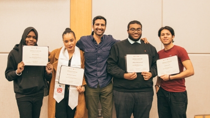 Braven students holding certificates